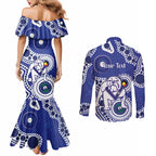 Bulldogs NAIDOC Week 2026 Personalised Couples Matching Mermaid Dress and Long Sleeve Button Shirt 50 Years of Deadly Aboriginal Art