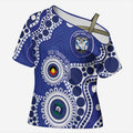 Bulldogs NAIDOC Week 2026 Personalised Cross Shoulder Shirt 50 Years of Deadly Aboriginal Art