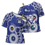 Bulldogs NAIDOC Week 2026 Personalised Cross Shoulder Shirt 50 Years of Deadly Aboriginal Art