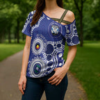 Bulldogs NAIDOC Week 2026 Personalised Cross Shoulder Shirt 50 Years of Deadly Aboriginal Art
