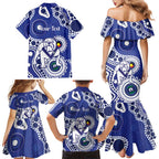 Bulldogs NAIDOC Week 2026 Personalised Family Matching Mermaid Dress and Hawaiian Shirt 50 Years of Deadly Aboriginal Art
