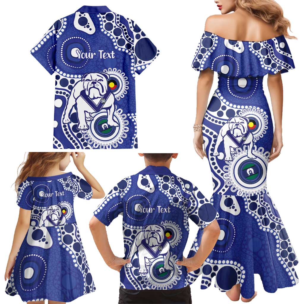 Bulldogs NAIDOC Week 2026 Personalised Family Matching Mermaid Dress and Hawaiian Shirt 50 Years of Deadly Aboriginal Art