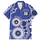 Bulldogs NAIDOC Week 2026 Personalised Family Matching Off Shoulder Maxi Dress and Hawaiian Shirt 50 Years of Deadly Aboriginal Art