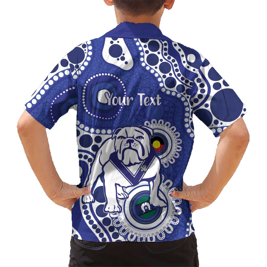 Bulldogs NAIDOC Week 2026 Personalised Family Matching Off Shoulder Short Dress and Hawaiian Shirt 50 Years of Deadly Aboriginal Art
