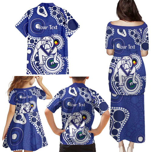 Bulldogs NAIDOC Week 2026 Personalised Family Matching Puletasi and Hawaiian Shirt 50 Years of Deadly Aboriginal Art