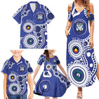 Bulldogs NAIDOC Week 2026 Personalised Family Matching Summer Maxi Dress and Hawaiian Shirt 50 Years of Deadly Aboriginal Art