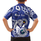 Bulldogs NAIDOC Week 2026 Personalised Family Matching Summer Maxi Dress and Hawaiian Shirt 50 Years of Deadly Aboriginal Art