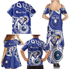 Bulldogs NAIDOC Week 2026 Personalised Family Matching Summer Maxi Dress and Hawaiian Shirt 50 Years of Deadly Aboriginal Art