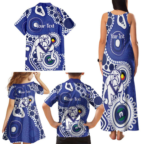 Bulldogs NAIDOC Week 2026 Personalised Family Matching Tank Maxi Dress and Hawaiian Shirt 50 Years of Deadly Aboriginal Art