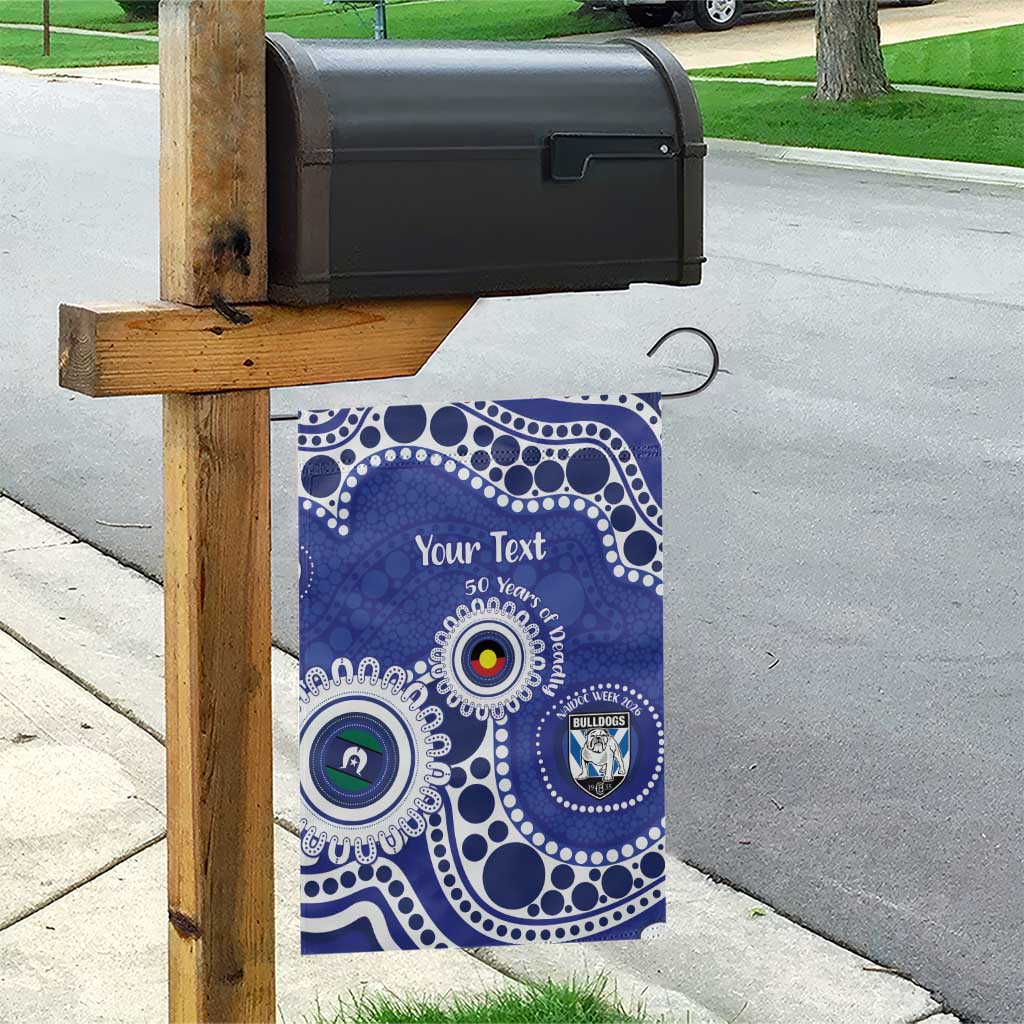 Bulldogs NAIDOC Week 2026 Personalised Garden Flag 50 Years of Deadly Aboriginal Art