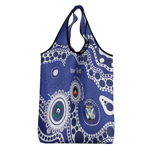 Bulldogs NAIDOC Week 2026 Personalised Grocery Bag 50 Years of Deadly Aboriginal Art