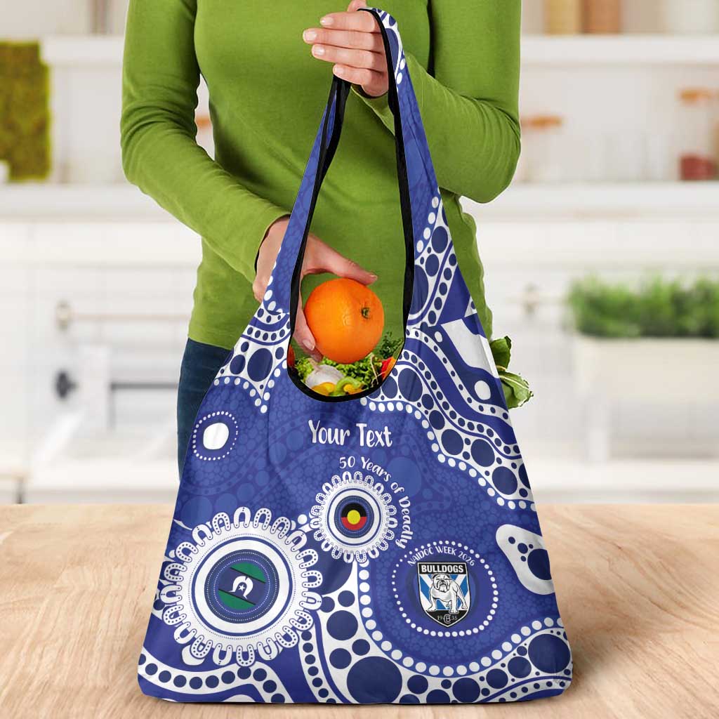 Bulldogs NAIDOC Week 2026 Personalised Grocery Bag 50 Years of Deadly Aboriginal Art