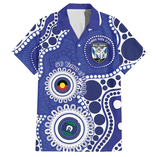 Bulldogs NAIDOC Week 2026 Personalised Hawaiian Shirt 50 Years of Deadly Aboriginal Art