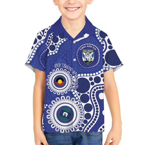 Bulldogs NAIDOC Week 2026 Personalised Hawaiian Shirt 50 Years of Deadly Aboriginal Art