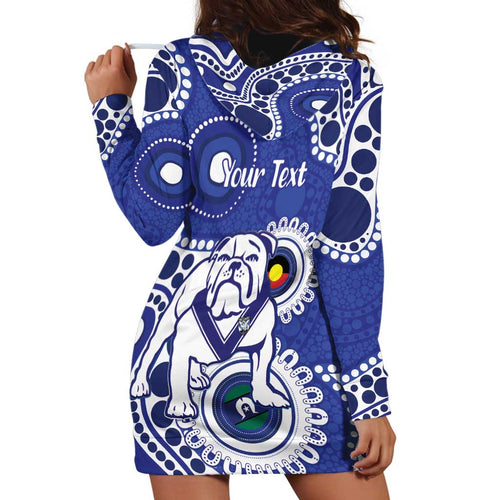 Bulldogs NAIDOC Week 2026 Personalised Hoodie Dress 50 Years of Deadly Aboriginal Art
