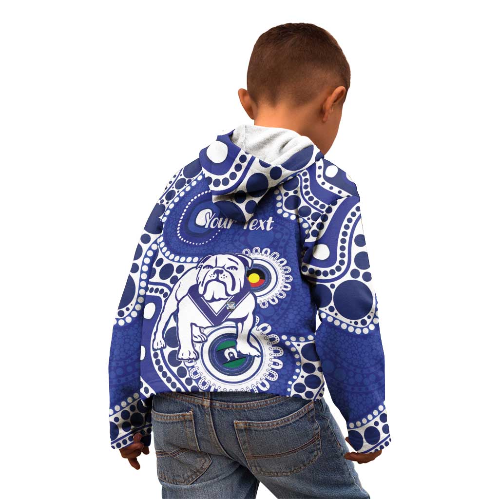 Bulldogs NAIDOC Week 2026 Personalised Kid Hoodie 50 Years of Deadly Aboriginal Art