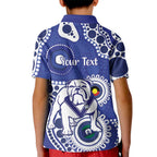 Bulldogs NAIDOC Week 2026 Personalised Kid Polo Shirt 50 Years of Deadly Aboriginal Art