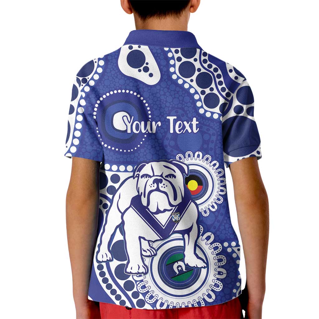 Bulldogs NAIDOC Week 2026 Personalised Kid Polo Shirt 50 Years of Deadly Aboriginal Art