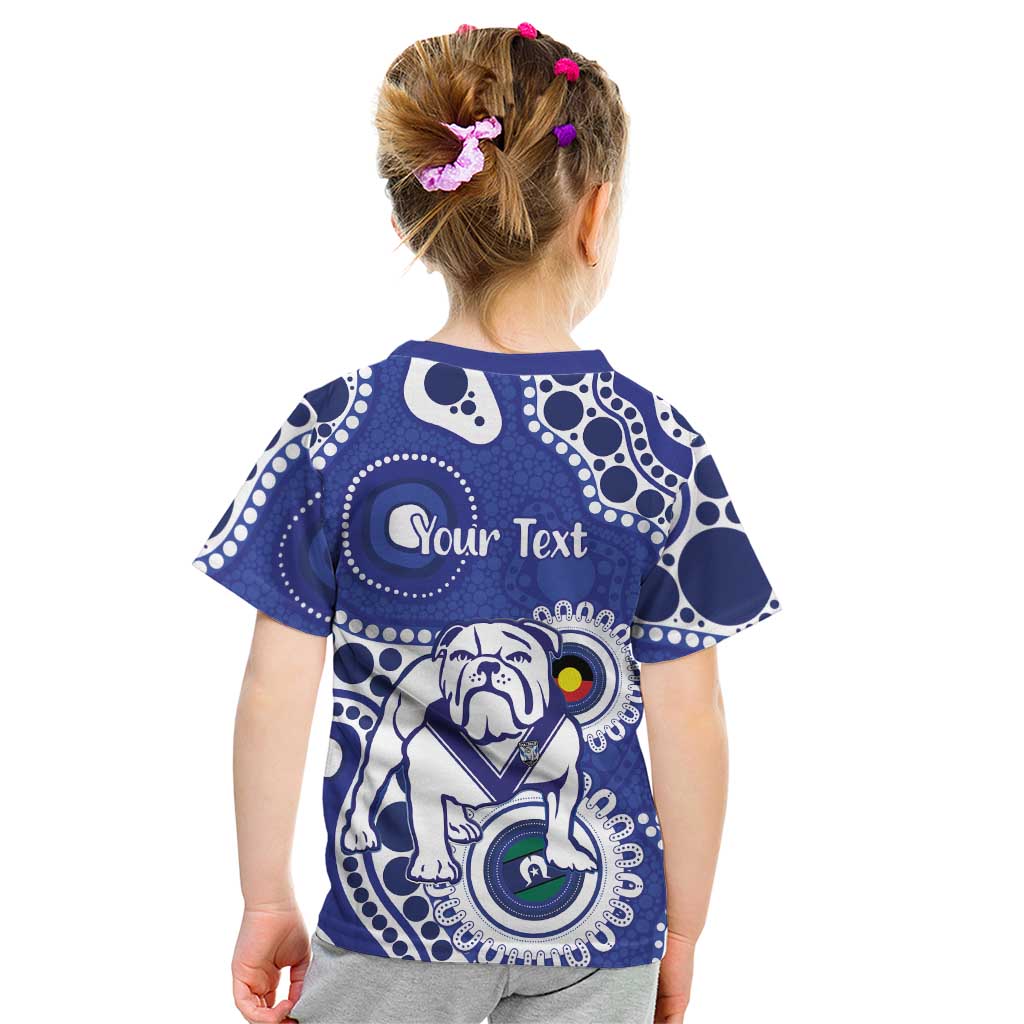 Bulldogs NAIDOC Week 2026 Personalised Kid T Shirt 50 Years of Deadly Aboriginal Art