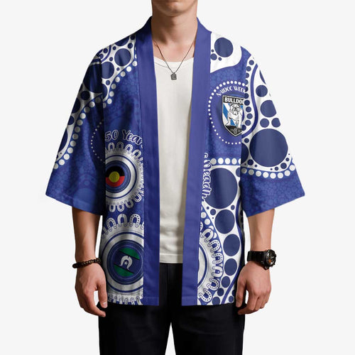 Bulldogs NAIDOC Week 2026 Personalised Kimono 50 Years of Deadly Aboriginal Art