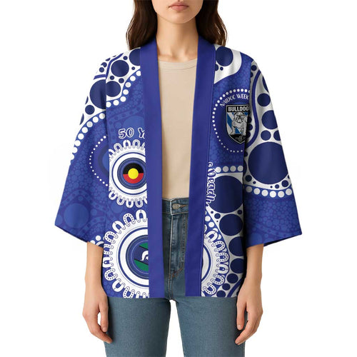Bulldogs NAIDOC Week 2026 Personalised Kimono 50 Years of Deadly Aboriginal Art