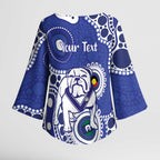 Bulldogs NAIDOC Week 2026 Personalised Kimono Sleeve Blouse 50 Years of Deadly Aboriginal Art