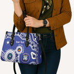 Bulldogs NAIDOC Week 2026 Personalised Leather Bag 50 Years of Deadly Aboriginal Art