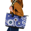 Bulldogs NAIDOC Week 2026 Personalised Leather Tote Bag 50 Years of Deadly Aboriginal Art