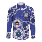 Bulldogs NAIDOC Week 2026 Personalised Long Sleeve Button Shirt 50 Years of Deadly Aboriginal Art
