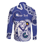 Bulldogs NAIDOC Week 2026 Personalised Long Sleeve Button Shirt 50 Years of Deadly Aboriginal Art