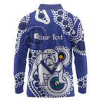 Bulldogs NAIDOC Week 2026 Personalised Long Sleeve Polo Shirt 50 Years of Deadly Aboriginal Art