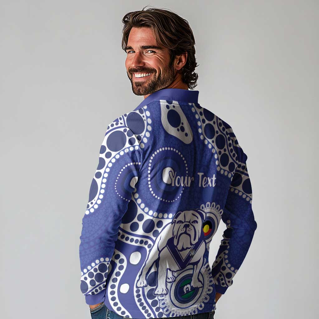 Bulldogs NAIDOC Week 2026 Personalised Long Sleeve Polo Shirt 50 Years of Deadly Aboriginal Art