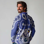 Bulldogs NAIDOC Week 2026 Personalised Long Sleeve Polo Shirt 50 Years of Deadly Aboriginal Art