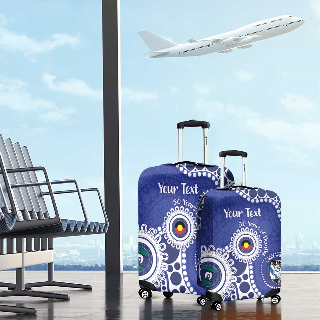 Bulldogs NAIDOC Week 2026 Personalised Luggage Cover 50 Years of Deadly Aboriginal Art