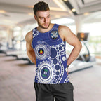 Bulldogs NAIDOC Week 2026 Personalised Men Tank Top 50 Years of Deadly Aboriginal Art