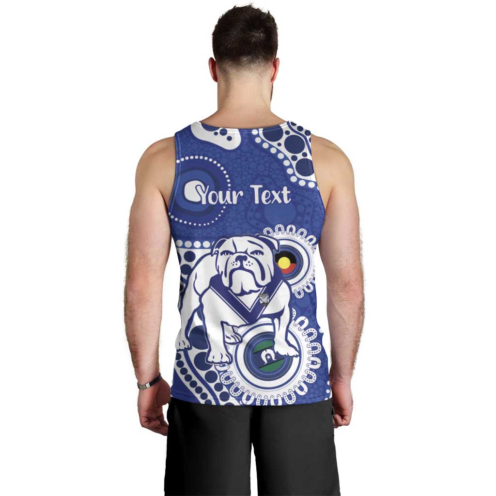 Bulldogs NAIDOC Week 2026 Personalised Men Tank Top 50 Years of Deadly Aboriginal Art