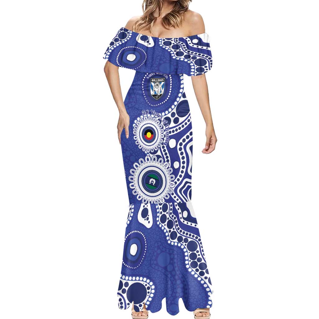 Bulldogs NAIDOC Week 2026 Personalised Mermaid Dress 50 Years of Deadly Aboriginal Art