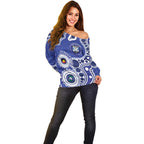 Bulldogs NAIDOC Week 2026 Personalised Off Shoulder Sweater 50 Years of Deadly Aboriginal Art