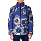 Bulldogs NAIDOC Week 2026 Personalised Padded Jacket 50 Years of Deadly Aboriginal Art