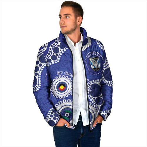 Bulldogs NAIDOC Week 2026 Personalised Padded Jacket 50 Years of Deadly Aboriginal Art