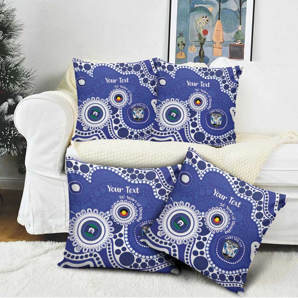 Bulldogs NAIDOC Week 2026 Personalised Pillow Cover 50 Years of Deadly Aboriginal Art