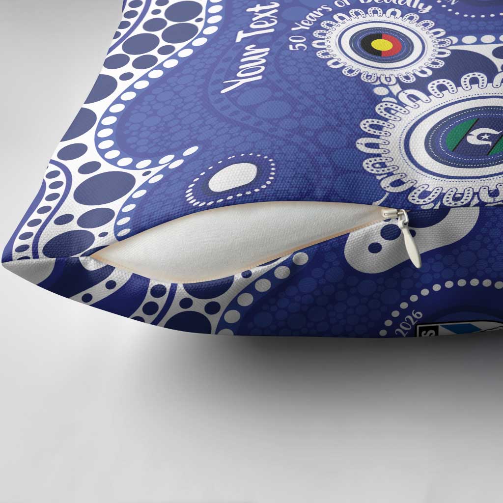Bulldogs NAIDOC Week 2026 Personalised Pillow Cover 50 Years of Deadly Aboriginal Art