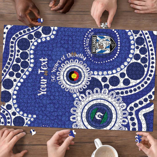 Bulldogs NAIDOC Week 2026 Personalised Puzzle 50 Years of Deadly Aboriginal Art