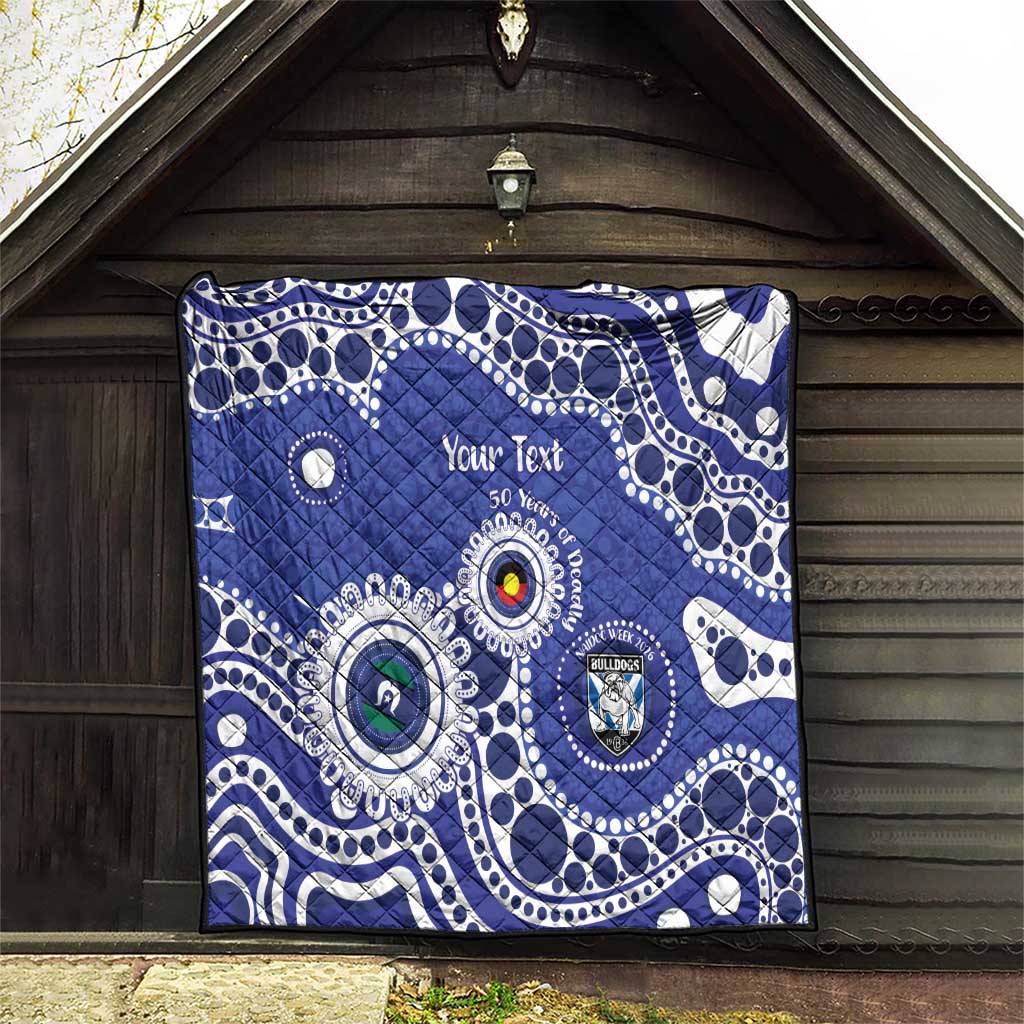 Bulldogs NAIDOC Week 2026 Personalised Quilt 50 Years of Deadly Aboriginal Art