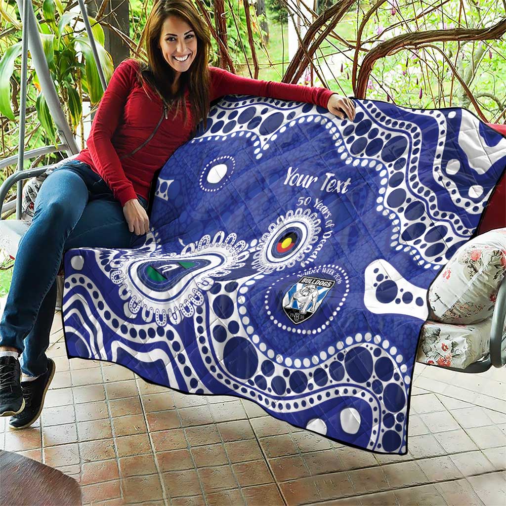 Bulldogs NAIDOC Week 2026 Personalised Quilt 50 Years of Deadly Aboriginal Art