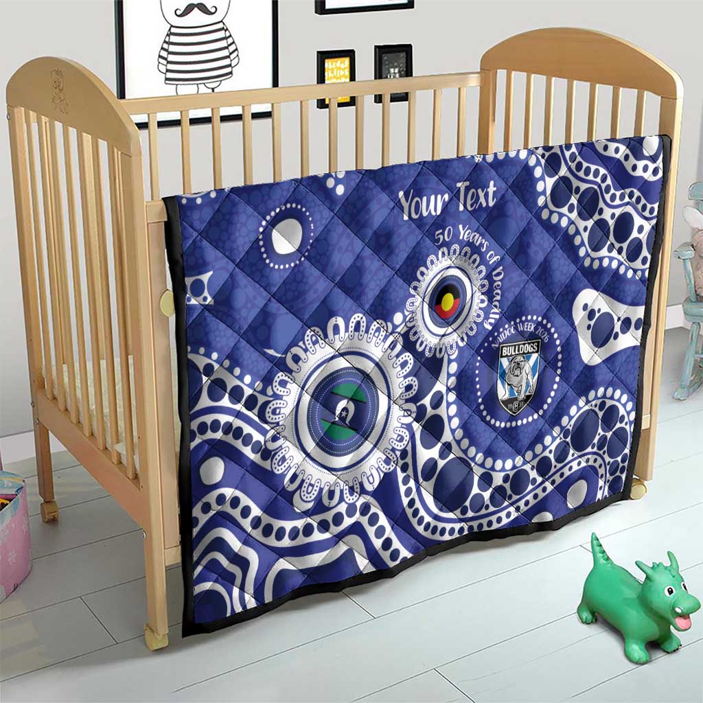 Bulldogs NAIDOC Week 2026 Personalised Quilt 50 Years of Deadly Aboriginal Art