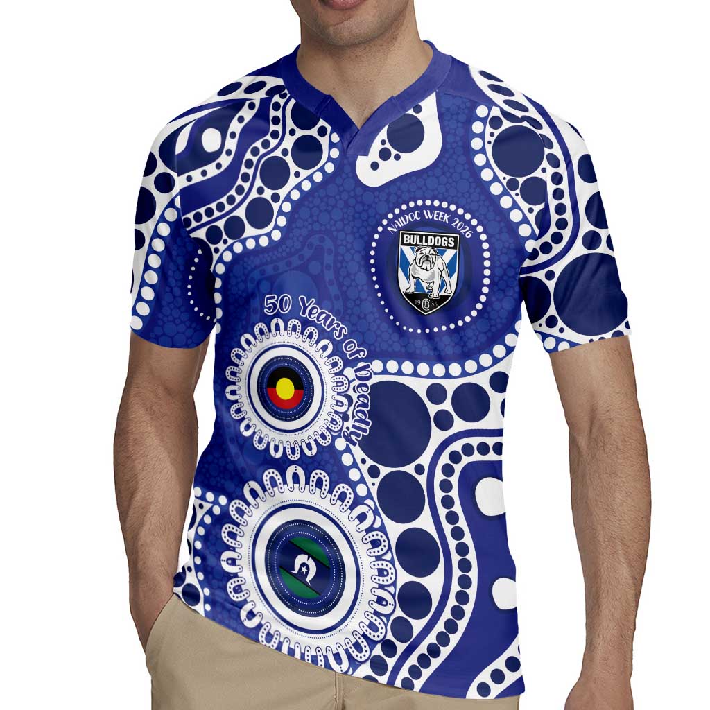 Bulldogs NAIDOC Week 2026 Personalised Rugby Jersey 50 Years of Deadly Aboriginal Art