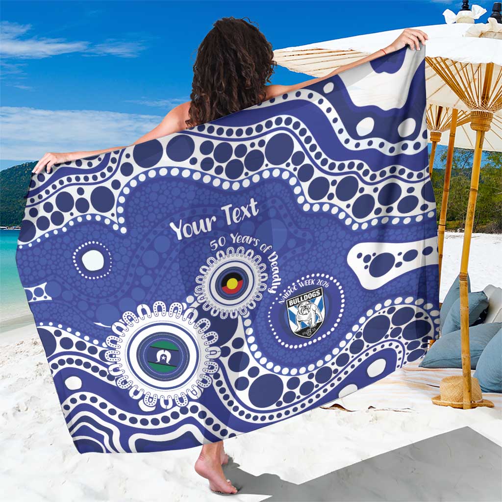 Bulldogs NAIDOC Week 2026 Personalised Sarong 50 Years of Deadly Aboriginal Art