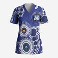 Bulldogs NAIDOC Week 2026 Personalised Scrub Top 50 Years of Deadly Aboriginal Art