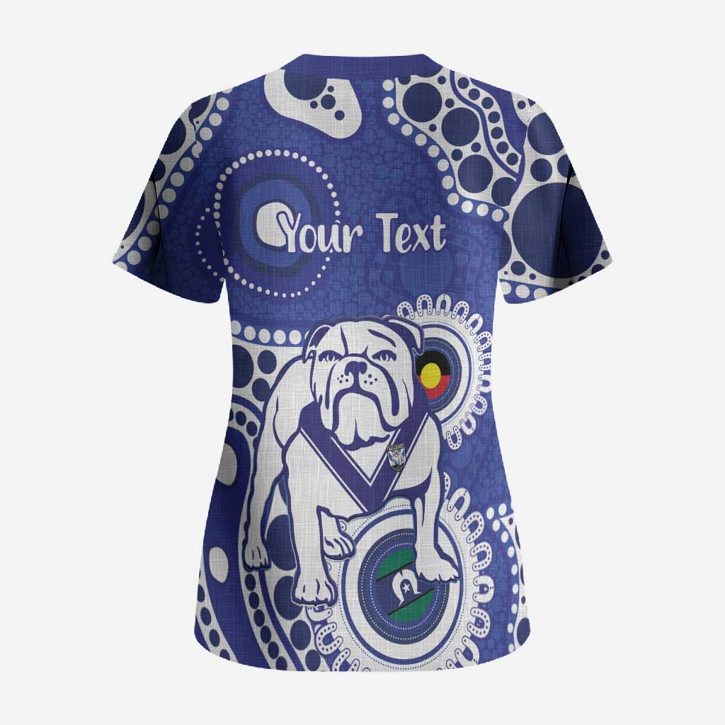 Bulldogs NAIDOC Week 2026 Personalised Scrub Top 50 Years of Deadly Aboriginal Art